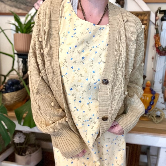 NWOT Knubby Knit Cozy Grandpa Cardigan - Picture 2 of 5